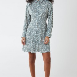 Animal Print Shirt Dress