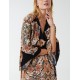 Paisley Wrap Kimono Style Hi Lo Dress