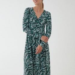 Twist Front Midi Dress