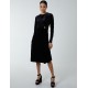 High Neck With Keyhole Detail & Long Sleeve Dress