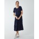 Tiered Smock Midi Dress