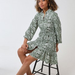 Long Sleeve Mini Shirt Dress