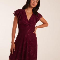 Double Frill Wrap Dress