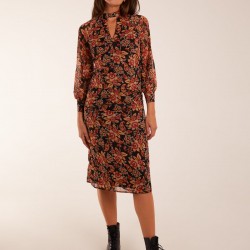 Raglan Keyhole Midi Dress