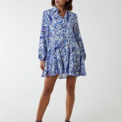 Paisley Button Down Dress