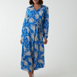 Paisley Belted Dress