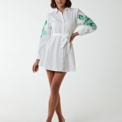 Embroidery Sleeve Cut Out Tunic