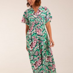 Oversized Paisley A Line Maxi Dress