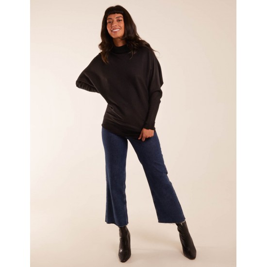 Oversized Roll Neck Batwing Jumper