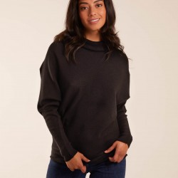 Oversized Roll Neck Batwing Jumper