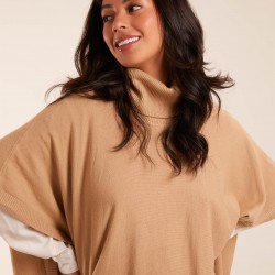 High Neck Poncho