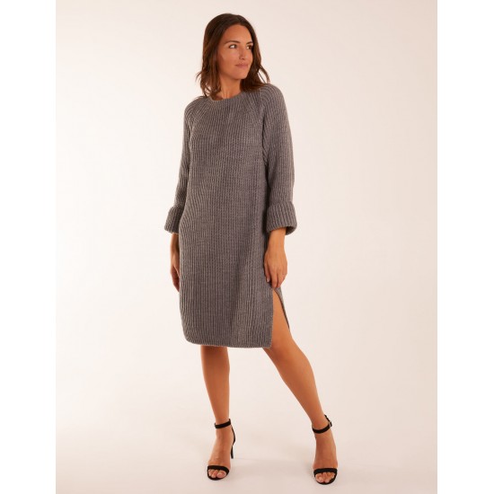 Knitted Ribbed Jumper Dress