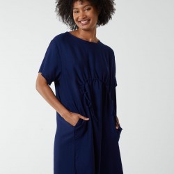 Cocoon Dress With Side Pockets