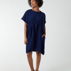 Cocoon Dress With Side Pockets