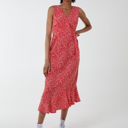 Asymmetric Hem Maxi Dress