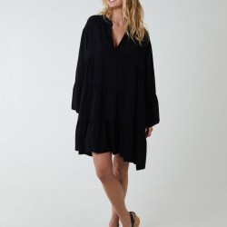 Long Sleeve Over Sized Tunic Dress