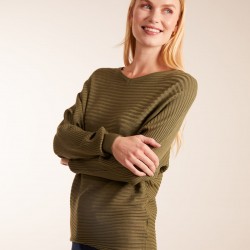 Ribbed Batwing Jumper