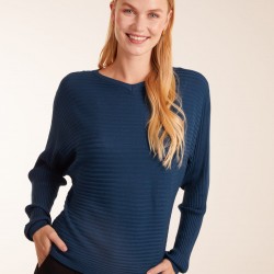 Ribbed Batwing Jumper