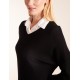 V Neck Ribbed Jumper