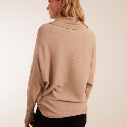 Oversized Roll Neck Batwing Jumper