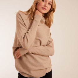 Oversized Roll Neck Batwing Jumper