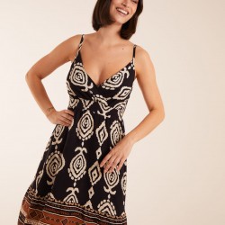 Crossover Aztec Border Dress